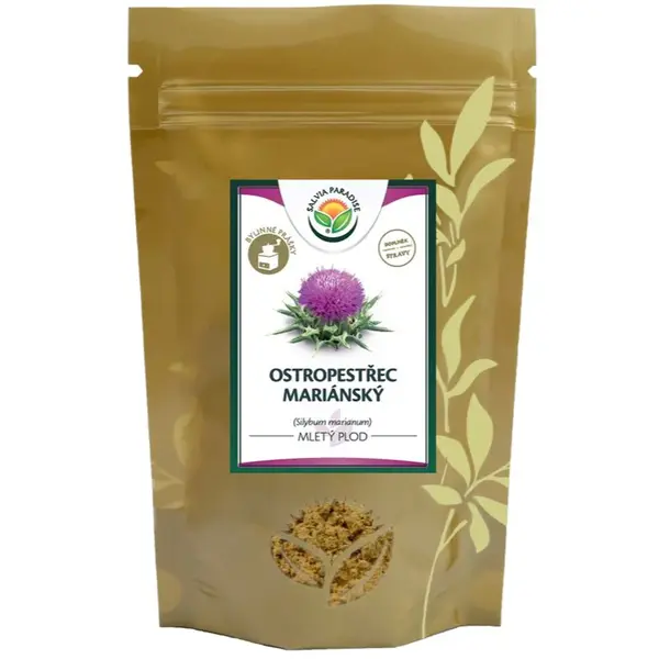 Salvia Paradise Pestrec mariánsky Mleté ovocie prášok na podporu trávenia 120 g