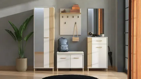 Předsíňová sestava katharos - béžová/dub artisan