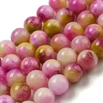 Natural Dyed Yellow Jade Beads Strands