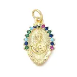 Brass Micro Pave Cubic Zirconia Pendants