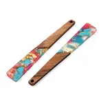 Translucent Resin & Walnut Wood Big Pendants