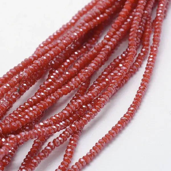 Electroplate Opaque Glass Beads Strands