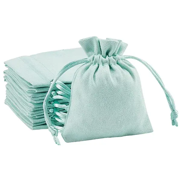 12Pcs Velvet Cloth Drawstring Bags