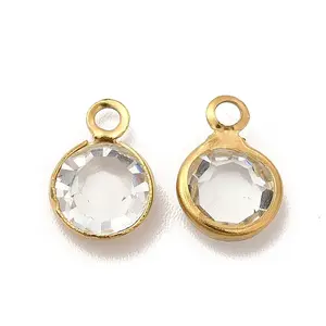 Ion Plating(IP) 304 Stainless Steel with Glass Charms