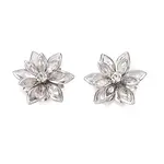 Acrylic Rhinestone Flower Flat Back Cabochons