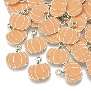 Autumn Theme Alloy Enamel Pendants