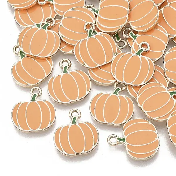 Autumn Theme Alloy Enamel Pendants