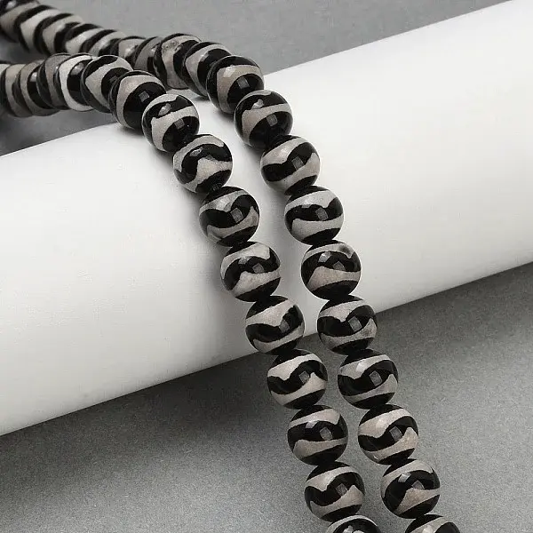 Tibetan Style dZi Beads Strands