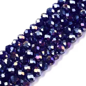 Electroplate Glass Beads Strands