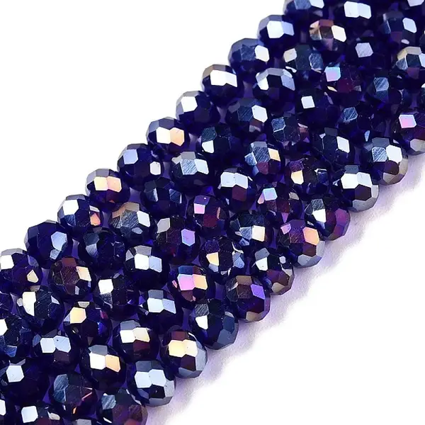 Electroplate Glass Beads Strands