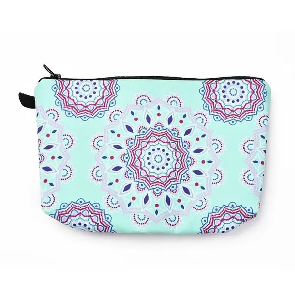 Polyester Tarp Zip Cosmetic Pouches