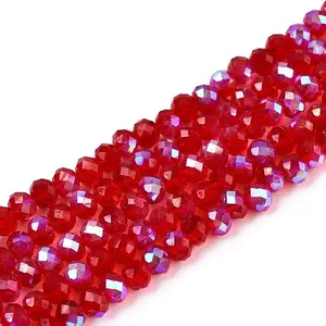 Electroplate Glass Beads Strands
