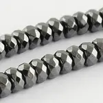 Grade A Non-magnetic Synthetic Hematite Beads Strands