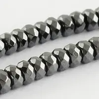 Grade A Non-magnetic Synthetic Hematite Beads Strands