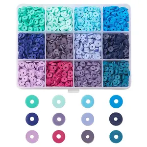 2256Pcs 12 Colors Handmade Polymer Clay Beads