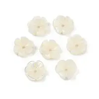 Natural Trochus Shell Flower Charms
