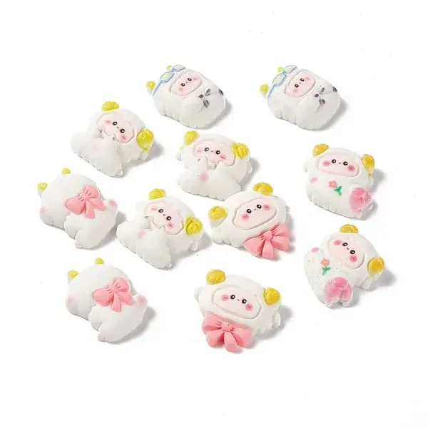 Spray Painted Resin Cabochons