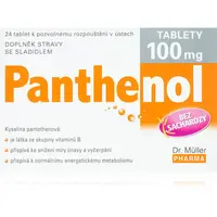 Dr. Müller Panthenol tablety 100mg tablety na podporu zníženia miery únavy a vyčerpania 24 tbl