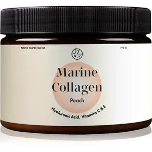 Jeme zdravo Prémiový kolagen s kyselinou hyaluronovou a vitamíny C a E hydrolyzovaný kolagén s kyselinou hyalurónovou príchuť Peach 198 g