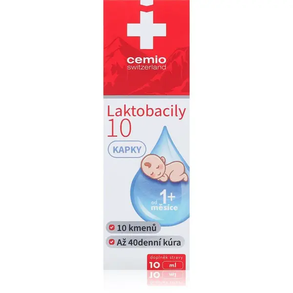 Cemio Laktobacily kvapky na podporu trávenia pre deti 10 ml
