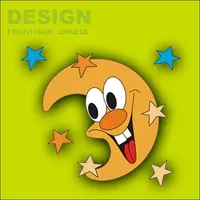 Dekorace na zeď měsíc 50x46cm