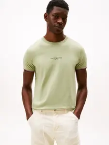 Tommy Hilfiger Tommy Logo Tipped Tee L