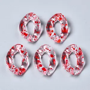 Transparent Spray Paint Acrylic Linking Rings