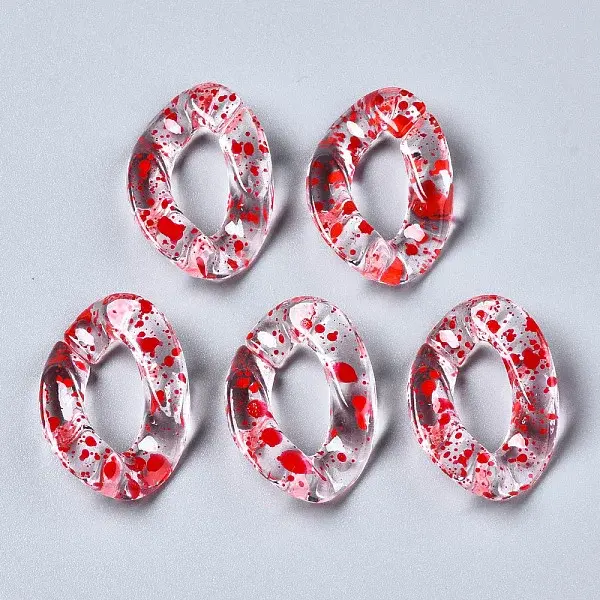 Transparent Spray Paint Acrylic Linking Rings