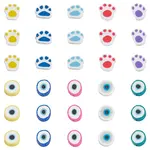 200Pcs 10 Style Handmade Polymer Clay Beads