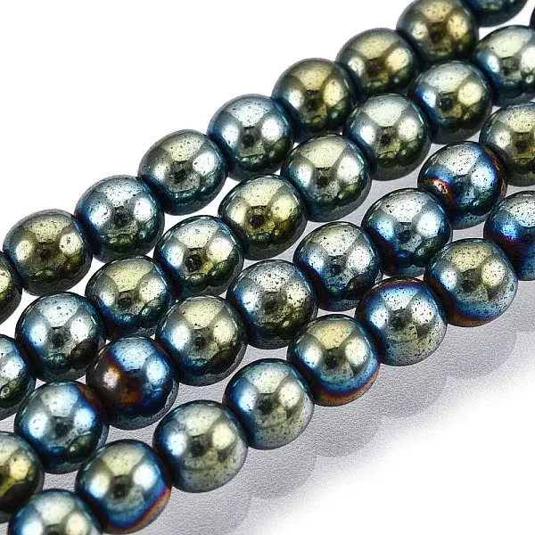 Non-magnetic Synthetic Hematite Beads Strands