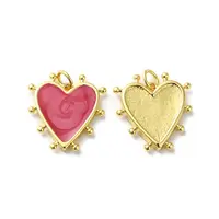 Rack Plating Brass Enamel Pendants