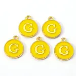 Golden Plated Alloy Enamel Charms