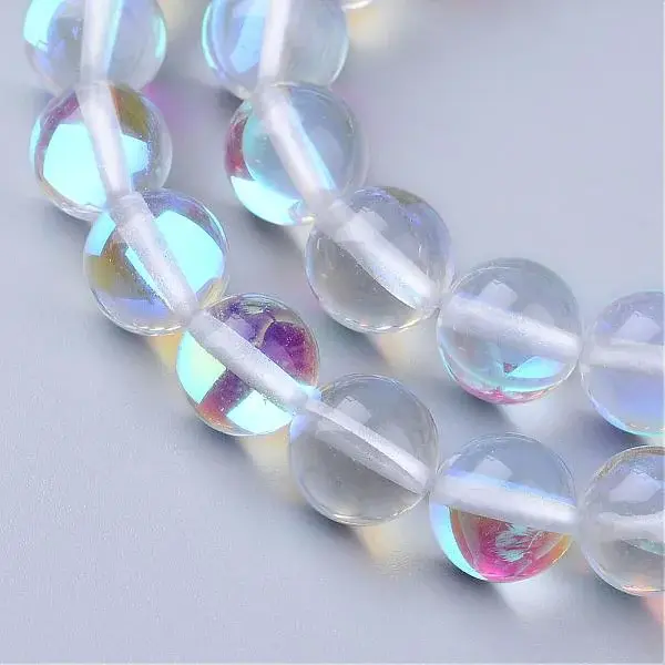 Synthetic Moonstone Beads Strands