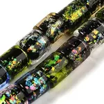 Handmade Dichroic Foil Glass Beads Strands