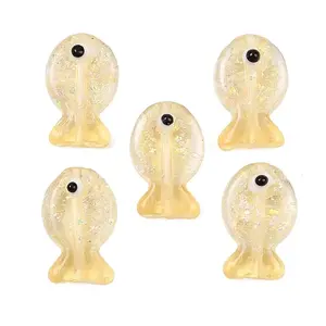 Handmade Foil Lampwork Fish Beads