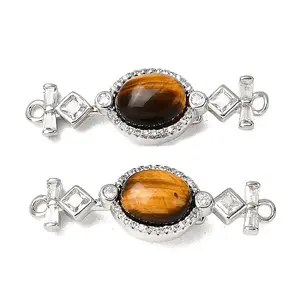 Brass Micro Pave Clear Cubic Zirconia Box Clasps