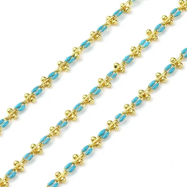 Brass Enamel Link Chains