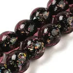 Handmade Dichroic Foil Glass Beads Strands