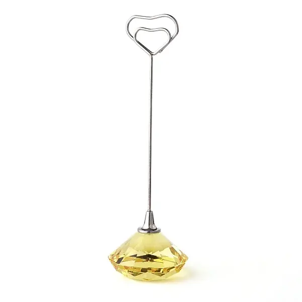Diamond Shape Glass Name Card Holder
