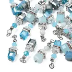 Faceted Transparent Glass Charms