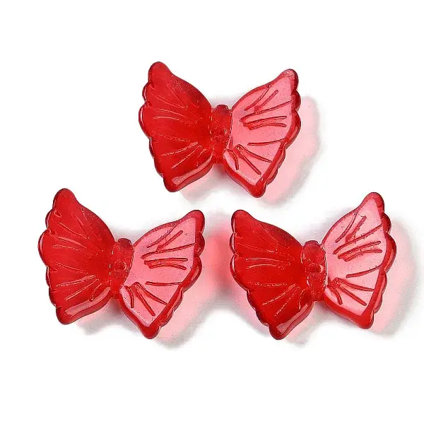 Spray Painted Glass Beads