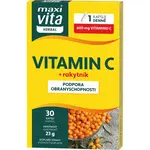 Maxi Vita Herbal Vitamín C + Rakytník kapsle pro podporu imunitního systému 30 cps