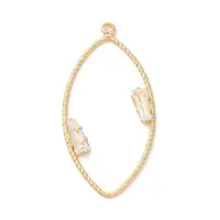 Brass Clear Glass Pendants