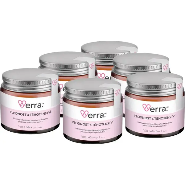 Verra Komplex Plodnost & Těhotenství kapsle s multivitamínovým komplexem pro ženy 6x33.2 g