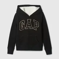 GAP Children's sherpa sweatshirt with logo - Girls