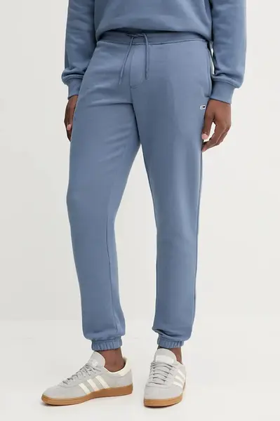 Tepláky Tommy Jeans tmavomodrá barva, DM0DM20473