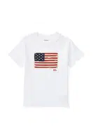 Dětské bavlněné tričko Polo Ralph Lauren bílá barva, s aplikací, 322843794004