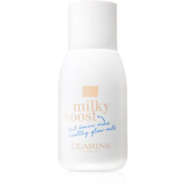 Clarins Milky Boost tónovací mléko pro sjednocení barevného tónu pleti odstín 01 Milky Cream 50 ml