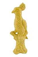 Dekorativní figurka 14,5 x 14,5 x 36,5 cm žlutá barva