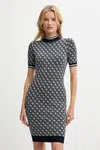 Šaty Guess béžová barva, mini, přiléhavé